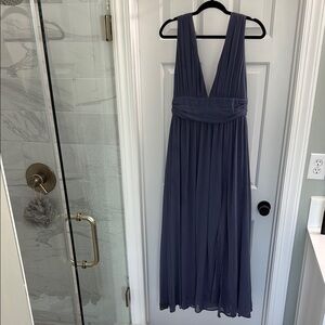 Elegant Navy Blue Evening Dress